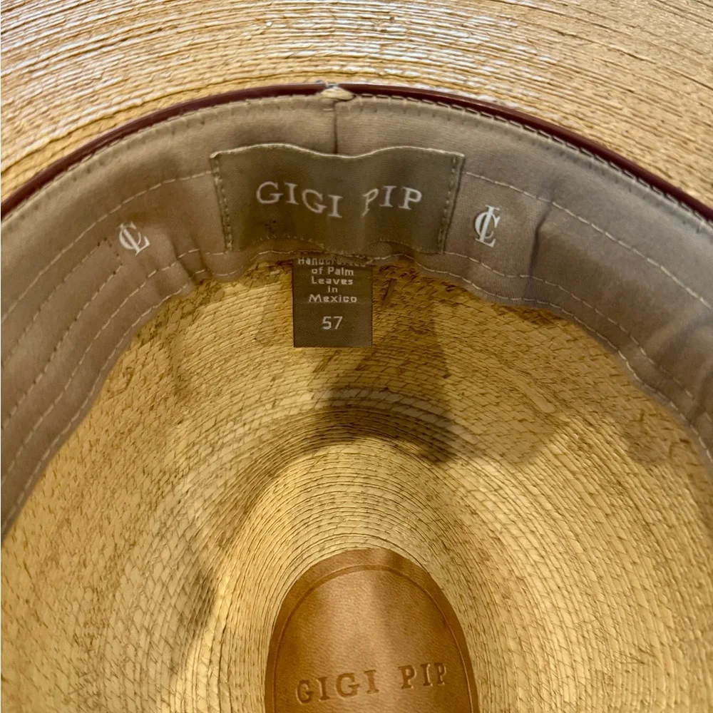 GIGI PIP Tan Wide-Brim Hat - Picture 6 of 9